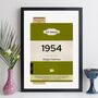 Personalised 70th Birthday Print 1954 Book Cover Gift, thumbnail 9 of 12