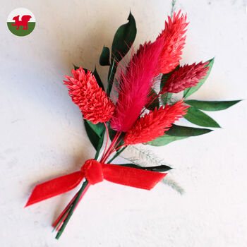 Six Nations Rugby Supporters Buttonhole In Team Colours, 11 of 12