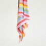 Pure Wool Rainbow Stripe Knee Blanket, thumbnail 1 of 2