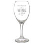 Personalised 'It's Wine O'clock' Engraved Wine Glass, thumbnail 3 of 3