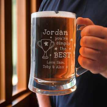 Personalised Simply The Best Pint Tankard, 2 of 4