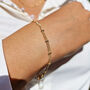 18k Gold Vermeil Plated Double Chain Bracelet, thumbnail 1 of 5