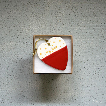 Ceramic Hanging Heart Decoration My Boo, 2 of 2