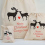 Personalised Christmas Reindeer Gift Bags, thumbnail 2 of 4