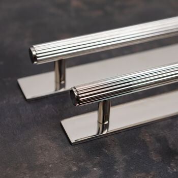 Solid Brass Straight Knurled Pull Handles, 12 of 12