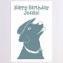 Personalised Labrador Birthday Card, thumbnail 3 of 5