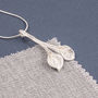 Sterling Silver Calla Two Lily Pendant, thumbnail 1 of 8