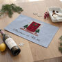 Personalised Christmas Front Door Placemat, thumbnail 2 of 4