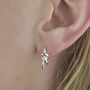 Sterling Silver Knot Stud Earring, thumbnail 1 of 4
