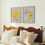 Set Of Le Soleil And La Lune Sun And Moon Wall Prints, thumbnail 2 of 11