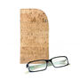 Personalised Sustainable Cork Glasses Case Natural, thumbnail 1 of 5