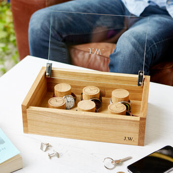 Personalised Watch Box For Six Or Ten Watches, 2 of 10