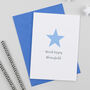 Personalised Giant Star New Baby Card, thumbnail 1 of 2