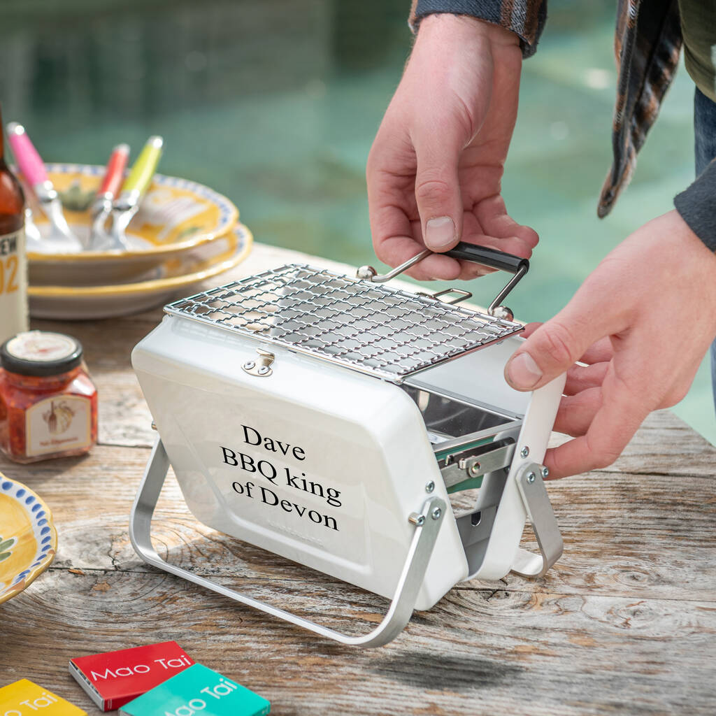 Personalised Tabletop Portable Barbecue, 1 of 6