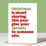 'Sprouts' Christmas Card By Slice of Pie Designs | notonthehighstreet.com