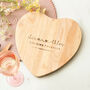 Personalised Cooking Together Heart Chopping Board, thumbnail 1 of 3