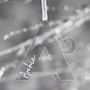 Star Initial Personalised Christmas Decoration, thumbnail 2 of 4