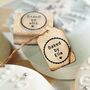 Baked By Personalised Rubber Stamp Round Frame, thumbnail 3 of 4