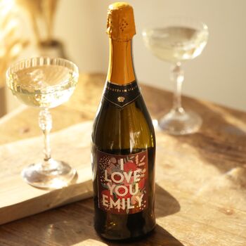 Personalised I Love You Prosecco, 2 of 3