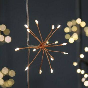 Copper Starburst LED Light String, 3 of 3