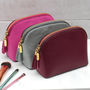 Luxury Leather Cosmetic Or Toiletries Bag, thumbnail 3 of 10