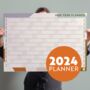 2024 Year Wall Planner | Landscape | Abstract Organic, thumbnail 1 of 7