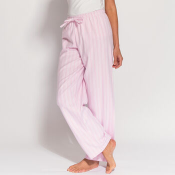 Women's Pink And White Stripe Trousers, 2 of 5