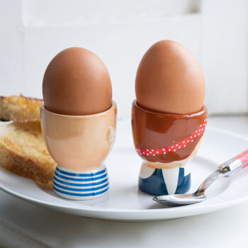 Set Of Hipster Egg Cups, 2 of 3