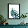 Custom Colour Tropical Fern Leaf Personalised Print, thumbnail 3 of 6