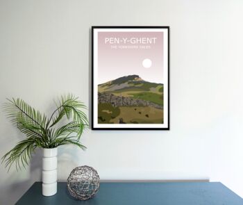 Pen Y Ghent Yorkshire Dales Landscape Art Print, 3 of 3