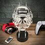 Personalised Soldier Neon Light Up Gaming Headphone Stand, thumbnail 5 of 5