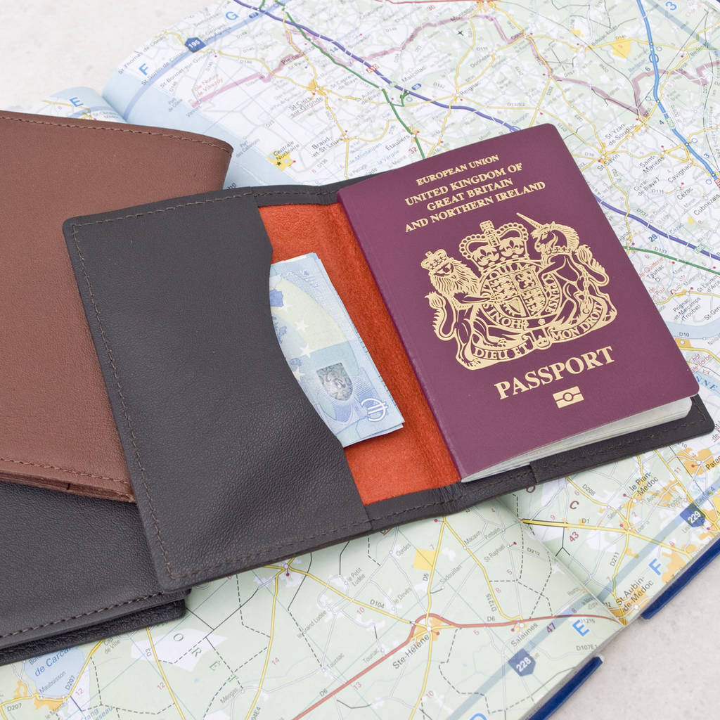 Leather Passport Travel Wallet, 1 of 11