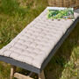Grey Quilted Garden Bench Pad, thumbnail 1 of 4