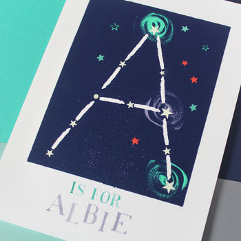 Glow In The Dark Stars Constellation Name Print, 4 of 12
