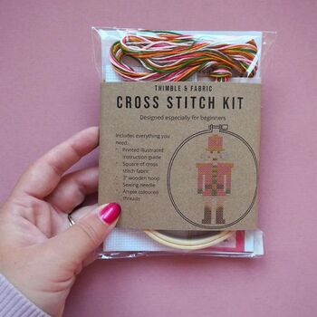 Christmas Nutcracker Mini Cross Stitch Kit, 3 of 4