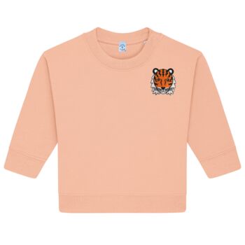 Babies Tiger Organic Cotton Sweatshirt, 7 of 7