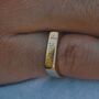 Gold Colour Personalised Signet Ring, thumbnail 3 of 7
