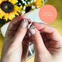 Flower Studs In Sterling Silver, thumbnail 4 of 9