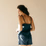Black Linen Pyjamas | Cami And Shorts Set, thumbnail 10 of 12