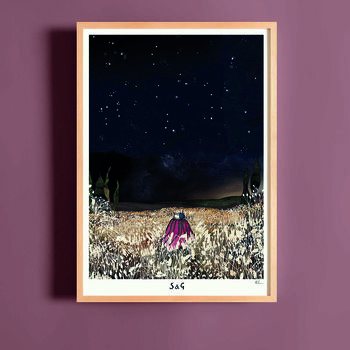 Under The Stars Personalised Fine Art Print, 3 of 3