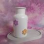 Hand Decorated Lilac And Yellow Daisy Mini Vase, thumbnail 2 of 2