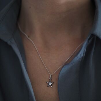 Starfish Necklace In Silver Or Gold, 6 of 6