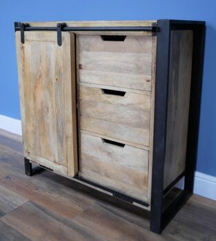 Industrial Wood And Metal Cabinet/Small Sideboard, 2 of 2