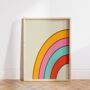 Rainbow Print Colourful Wall Art, thumbnail 1 of 5