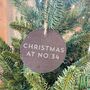 Personalised Simple Slate Christmas Decoration, thumbnail 1 of 2