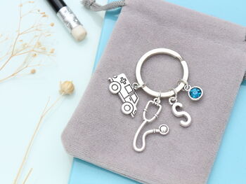 Paramedic Ambulance Personalised Keyring, 7 of 10