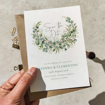 Eucalyptus And Gypsophilla Wedding Invitation Suite, 6 of 12