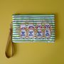 Wise Monkeys Cosmetic Pouch / Clutch, thumbnail 1 of 4