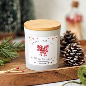 Christmas Candle Gift For The Best Mum, Personalised Present For Mothers, 6 of 9