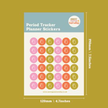 Period Tracker Planner Stickers, 2 of 3